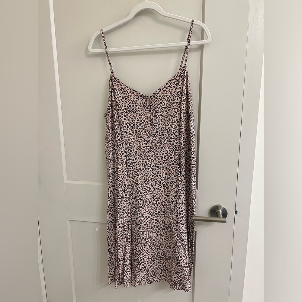 GAP leopard print fit and flare dress size 16 NWOT